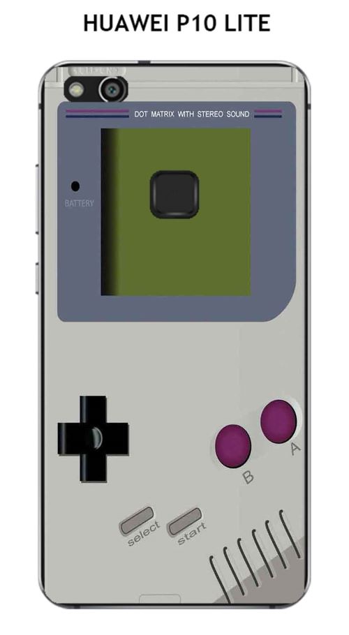 Coque HUAWEI P10 LITE design Game Boy Glacier Gray