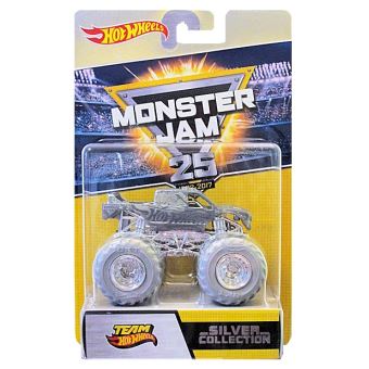 hot wheels monster jam silver collection