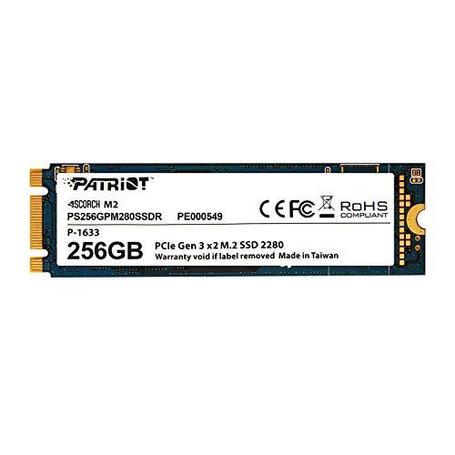 Patriot Memory Ps256gpm280ssdr M.2 PCIe Solid State Drive avec 256 Go de capacité Noir