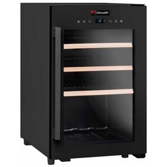 Climadiff CS31B1 - Cave à vin - pose libre - largeur : 40 cm - profondeur : 54 cm - hauteur : 63 cm - 66 litres - classe G - noir