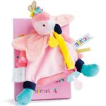 Attache-Sucette Doudou et Compagnie Flamant Rose