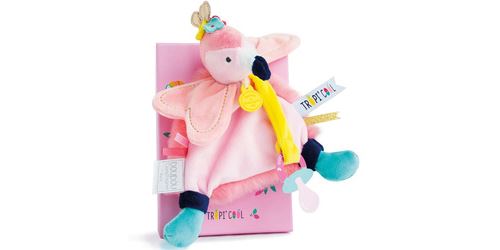 Attache-Sucette Doudou et Compagnie Flamant Rose