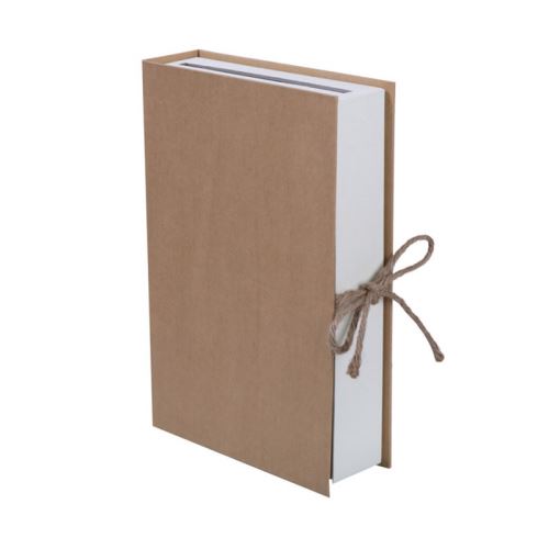 tirelire urne livre kraft 30 x 20 cm