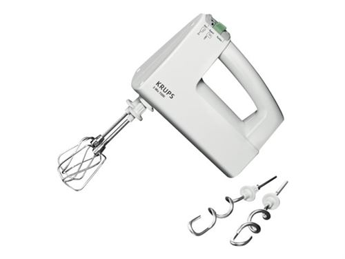 Batteur électrique Krups F60814 Turbo et vitesse réglable 500 w blanc
