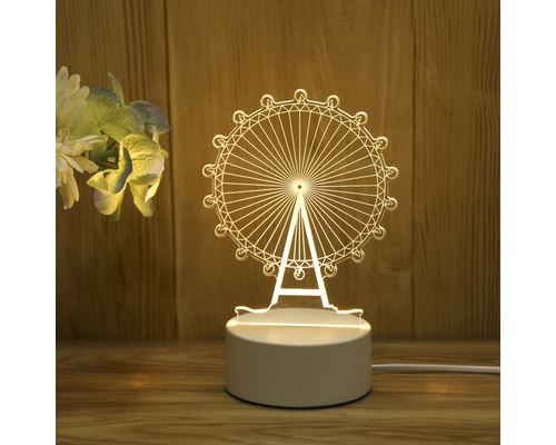 Veilleuse LED 3D grande roue DY-58