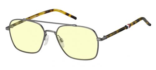 Tommy Hilfiger lunettes de soleil TH1671/S R80/UK hommes marron flammé/gris argenté