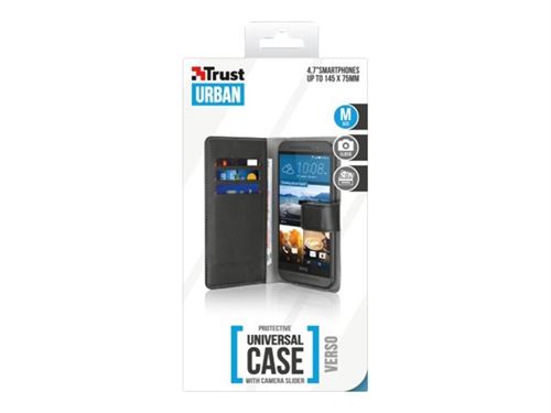 Trust Verso Universal Wallet Case - Flip cover voor mobiele telefoon
