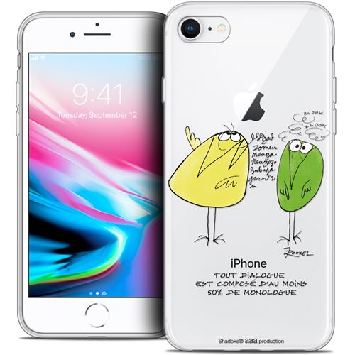 Coque Gel Apple iPhone 8 (4.7 ) Extra Fine Les Shadoks® - Le Dialogue