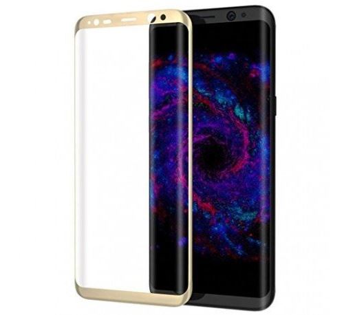 CABLING® Galaxy S8 Protecteur d'écran,Verre trempé,Sans bulles,Anti-empreintes digitales,6.2-pouce, couleur or