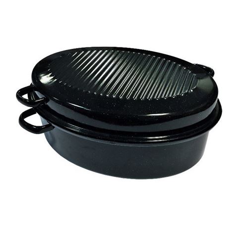Daubière en acier émaillé 42cm noire Kochstar k32711042