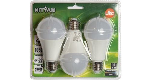 Ampoule éclairage NITYAM GLOBE D E27 12 X3
