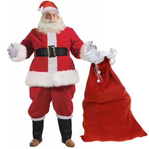 Deguisement De Pere Noel Luxe Homme 10 Pieces Hotte Incluse Deguisement Adulte Achat Prix Fnac