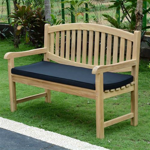 Coussin noir pour banc 130 cm