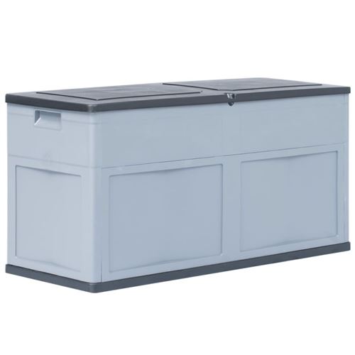 Vidaxl Noir Boîte De Rangement De Jardin 320 L Gris - Image 1