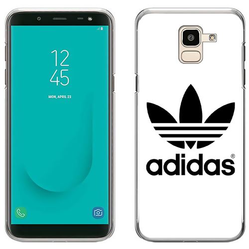 Coque pour Samsung Galaxy J6 -  Adidas Classic Blanc