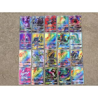Cartes de jeux en anglais pour Pokémon 120PCS brillant flash compris 115  cartes GX et 5 MEGA - Carte à collectionner - à la Fnac