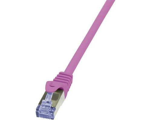 LogiLink PrimeLine - cordon de raccordement - 0.5 m - rose