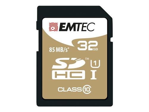 EMTEC Gold+ - carte mémoire flash - 32 Go - SDHC