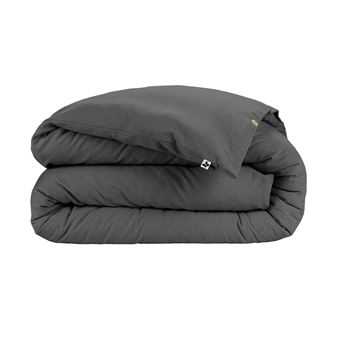 Housse de Couette 260x240cm Flanelle de Coton Coloris Orage - HEDDA - ALTOBUY - 1