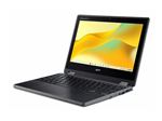 Acer Chromebook Spin 511 R757TN-TCO - Conception inclinable - Intel N-series - N150 / jusqu'à 3.6 GHz - Chrome OS - Intel Graphics - 8 Go RAM - 32 Go eMMC - 11.6" IPS écran tactile 1366 x 768 - Wi-Fi 6E - schiste noir - clavier : Suisse Allemand