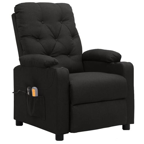 Non Communiqué Noir Vidaxl Fauteuil Électrique De Massage Tissu