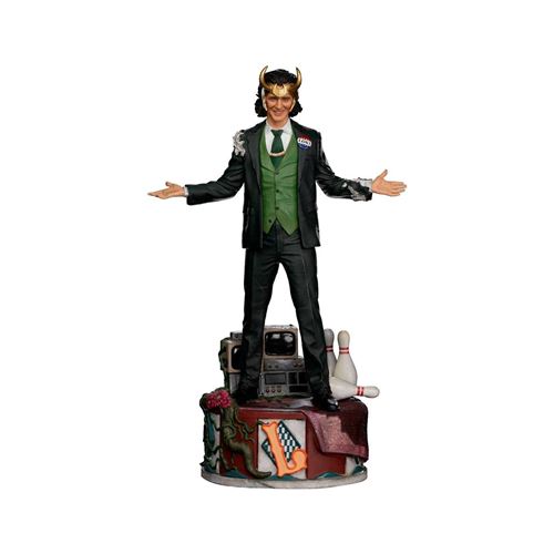 Non Communiqué Statuette 1 10 Art Scale Loki President Variant 25 Cm - Loki