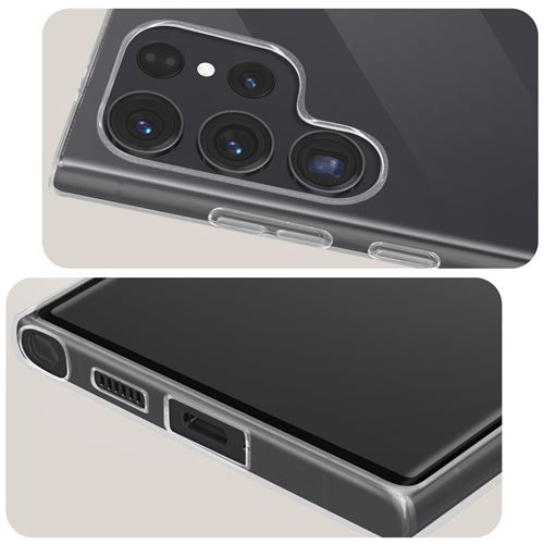 Coque pour Samsung Galaxy S24 Ultra Souple 0.5mm Anti-jaunissement Avizar  Transparent - Coque et étui téléphone mobile - Achat & prix