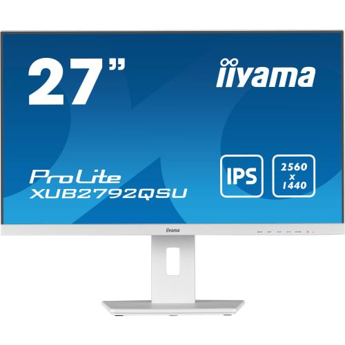Iiyama Blanc Prolite Xub2792qsu-W5 Écran Plat De Pc 68,6 Cm (27 ) 2560 X 1440 Pixels Wide Quad Hd Led - Neuf - Image 3