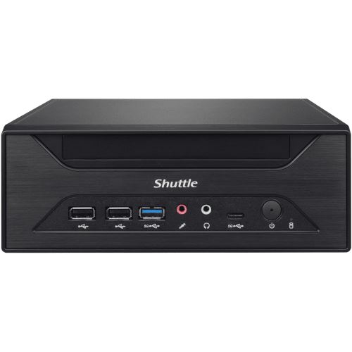 Shuttle XPC slim Barebone XH610 - S1700, Intel H610, 1xDP, 1xHDMI, 1x VGA, 2x COM (RS232), 2x LAN (2.5G and 1G), 1x slim 5.25", 2x 3.5", 2x M.2, 24/7 Dauerbetrieb