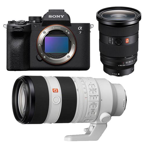 Appareil Photo Sony alpha 7 iv + objectif FE 24-70 f/2.8 gm II + objectif FE 70-200mm f/2.8 gm II