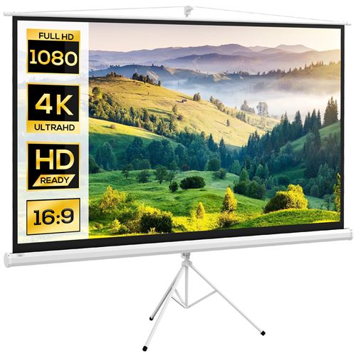HOMCOM - &Eacute;cran de projection - Plastique - 235.8x8x136cm - Blanc