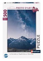 Puzzle Nathan La Voie lactée sur l’Aiguille Verte Florian Riou 500 pièces