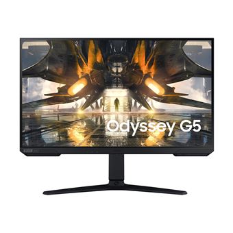 Samsung Odyssey G5 S27AG520NU - Écran LED - 27" - 2560 x 1440 WQHD @ 165 Hz - IPS - 400 cd/m² - 1000:1 - DisplayHDR 400 - 1 ms - HDMI, DisplayPort - noir