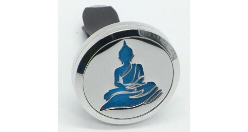 Diffuseur d'huiles essentielles pour voiture en inox clip'arôme bouddha