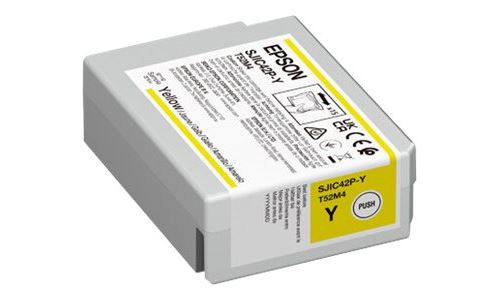 Epson SJIC42P-Y - 50 ml - jaune - original - cartouche d'encre - pour ColorWorks CW-C4000E (BK), CW-C4000E (MK)