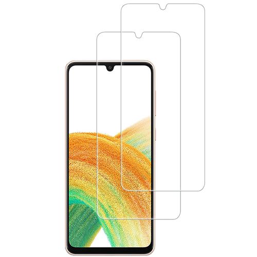 [Pack De 2] Film Vitre En Verre Trempé Pour Samsung Galaxy A33 Protection Ecran Ultra Résistant Transparent Dureté 9H Sans Bulles Lot De 2 Top4Pc®