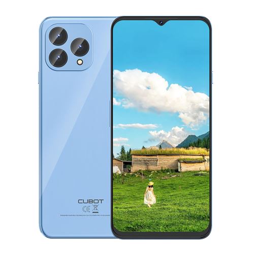 P80 CUBOT DOUBLE SIM 4G smartphone Bleu - Android 13 Téléphone 16Go(8+8) 256Go 6.58 NFC (epaisseur 9.75mm 217g)