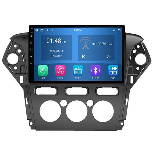 Autoradio RoverOne® Bluetooth CarPlay Android Auto Navigation 4Go RAM 64Go ROM pour Ford Mondeo Fusion 4 2006-2010