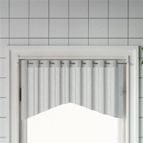 VidaXL Tringles à rideau 2 pcs blanc et argenté 90-135 cm aluminium