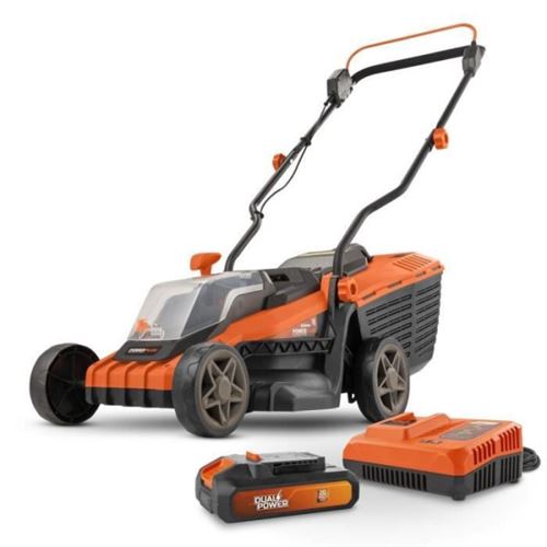 Tondeuse a Gazon a batterie 20V 34 cm de coupe POWDPGLWS1 Batterie 4Ah et ch 