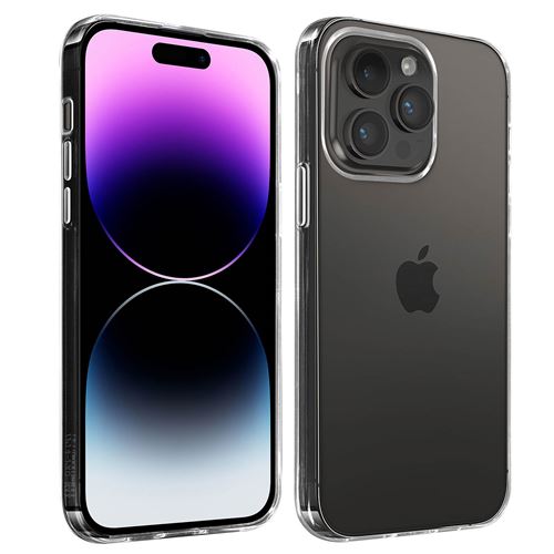 Coque pour iPhone 14 Pro Silicone Gel Souple Flexible Ultra-fine 0.3mm Avizar Transparent