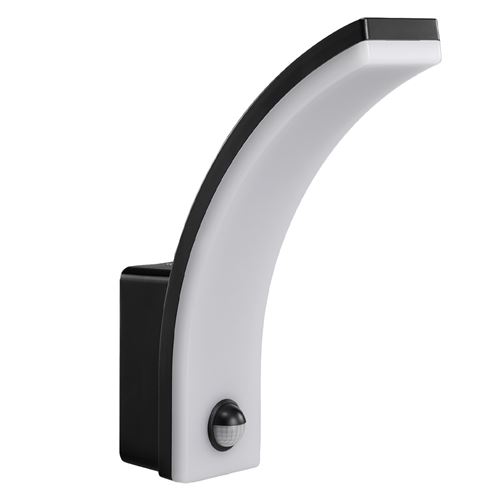 Non Communiqué Noir Lampe Applique Led Maclean Mce512 B 20W Avec Détecteur De Mouvement Ip65 2000Lm 4000K