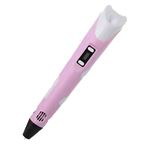 Ensemble de stylos d'impression 3D SZSMART 3D6D avec consommables d'impression 3D compatibles PLA et ABS (5 mètres x 20 couleurs) - Rose