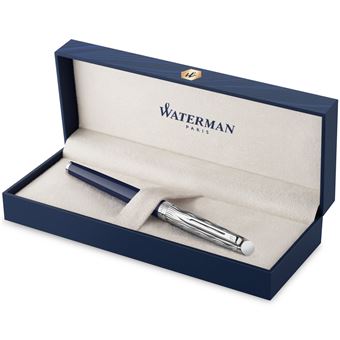 WATERMAN Hémisphère L'Essence du bleu Stylo roller, Bleu, recharge noire pointe fine, Coffret cadeau