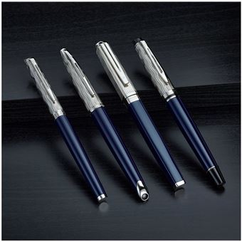 WATERMAN Hémisphère L'Essence du bleu Stylo roller, Bleu, recharge noire pointe fine, Coffret cadeau