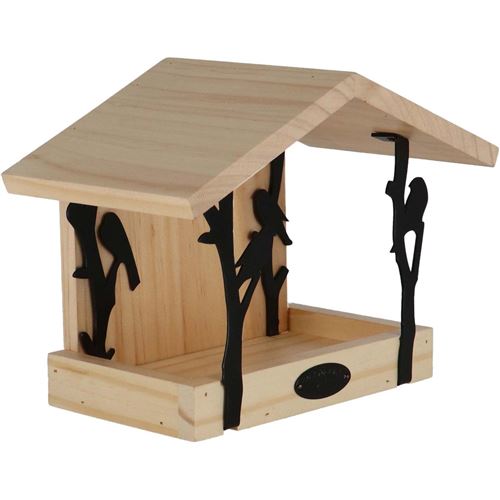 Comparer les prix de Best For Birds - Mangeoire murale en Pin et fer