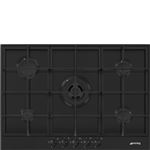 Plaque gaz Smeg PX375MB Noir Mat