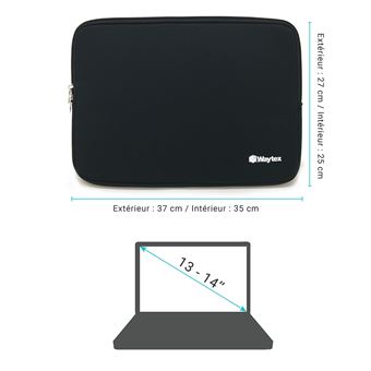 Basics Housse pour ordinateur portable 35.5 cm (14-Pouces), Noir