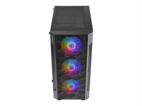Antec NX Series NX260 - Mid tower - ATX - panneau latéral fenêtré (verre trempé) - pas d'alimentation - USB/Audio