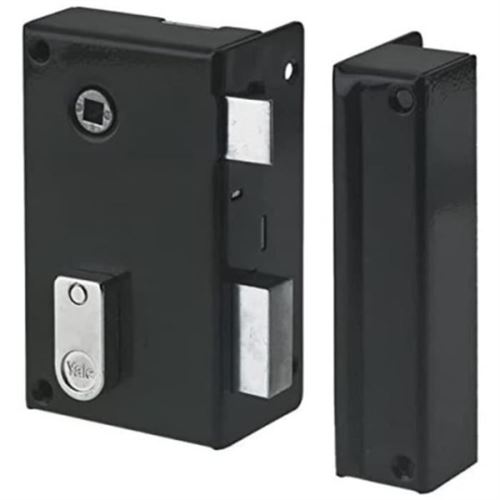 Serrure en applique icale a fouillot YALE YAV36D Kaki 2 Clés fournies Version Droite